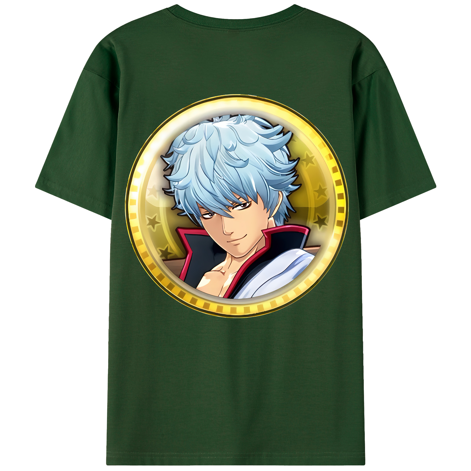 （画像用） ぎんたま 坂田銀時（さかたぎんとき） 神楽 志村新八（しむら しんぱち） GINTAMA Sakata Gintoki Kagura Shimura Shinpachi 綿100％半袖Tシャツ（背面プリント）